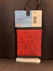 Spiderman Trifold Wallet   New With Sleeve   Red With Black Trim   Soft Fabric
