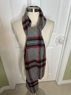 Banana Republic 100  Pure Wool Plaid Scarf Soft Warm New