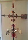 Beautiful Copper Arrow  Weathervane  Complete Setup   Mount