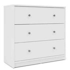 Tvilum Chest Of Drawers 3-drawer Contemporary Engineered Wood High Drawer Sides
