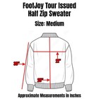 Footjoy Tour Issued 1 2 Zip Sweater Mens Medium Black Performance Wool Blend