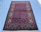 Fine Hand Knotted Afghan Tribal Rug 4x6 Ft Antique Persian Style Oriental Carpet