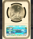 1924-p 1  Silver Peace Dollar Blast-white Ngc Gem-bu Ms-65 Highest-grades