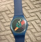 Halley   s Comet Swatch Watch Blue 34mm