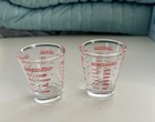 Shot Glass Measuring Cup 2pcs Measuring Shot Glasses Thick Base Liquid Measuring