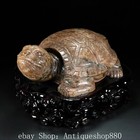 16  Old Chinese Dynasty Natural Hetian Jade Carve Tortoise Turtle Animal Statue