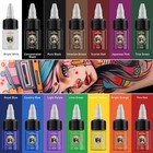 Professional 14 Colors Tattoo Ink Set 1 2 Oz  15ml  Per Bottle Outlining Shading