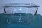 One Gallon Fish Bowl  Rectangular Anchor Hocking  Vintage Molded Glass