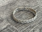 Vintage Taxco Mexico 925 Sterling Braided Bracelet Cuff Artisan Woven Signed