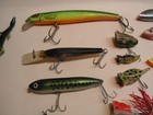Lot Of 35 Vintage Hard Body Fishing Lures Very Old To Not So Old Exellen To Fair