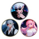 Electronic Badge digital Badge smart E-badge Led Anime Pin With Hd Touchscreen 