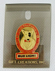 Budweiser Bud Light Spuds Mackenzie Lapel Pin Dog Tuxedo Party Animal Vintage