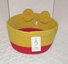 Disney Winnie The Pooh Woven Rope Round Storage Basket W  Tag Never Used