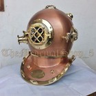 Marine Diving Divers Helmet Brass Antique 18 solid Steel Us Navy Mark V Deep Sea