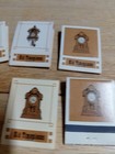 Vintage Lot Of  9  Diamond Match Div   old Timepieces  Matchbooks Matches Full
