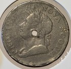 1832 George Iv Canadian Province Of Nova Scotia Copper Half Penny Token Holed