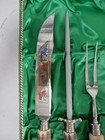 Vintage 4 Pc  Walter Willms Engraved Carving Set Solingen-germany