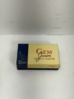  gem  Junior Safety Razor Rare Vintage With 1 Box Of New Blades Color Gold Gem