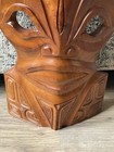 Vintage Hand Carved Marquesan French Polynesia Wooden Mask