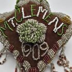 Antique Native American Iroquois Arrowhead Beaded Pin Cushion  mt Clemens 1909  