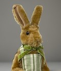Vtg 16  Bethany Lowe Velveteen Fur Rabbit Maisons De Vente Basket Carrot Easter