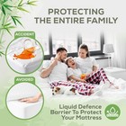 Bamboo Mattress Protector Hypoallergenic   Breathable Waterproof Mattress Cover