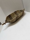 Vintage Ethiopian Gambela Canoe Bread Basket Hand Woven African 22  X 7 5 
