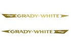 Set Of 2 Marine Grade Vinyl Decals Fits Grady White Boat Hull  Mail W tracking