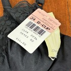 Jc Penney Delicates Vintage 34b Black T Shirt Bra Underwire Lightly Lined