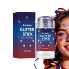 4th Of July Usa250 Glitter Stick Red White Blue Face Hair Body 16g  4pack 