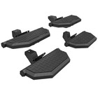 Heavy Duty Carbon Steel Running Boards Black Side Steps For 4 Door Trucks Anti