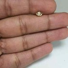 14k Yellow Gold 0 04 Ct Natural Diamond Nose Stud Ring Piercing Pin 18 Gauge