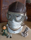 Holiday Sale   Naf-1092 Flight Helmet    An-650 Flight Goggles  Scarf Lot- Ex 