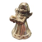 Vintage Brass Angel Figurine Candle Holder Home Decor 2 5 In