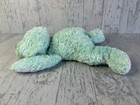 2001 Ty Cuddlepup Baby Mint Green Dog Puppy Plush Beanie Rattle Pillow Pals Htf