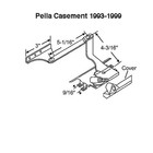 Pella Casement Window Operator For Primed Wood And Clad Windows Right Handed