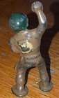 Vintage Barclay Manoil Podfoot Toy Soldier - Grenade Bomb Thrower Metal Figure