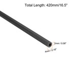 2pcs Carbon Fiber Tube 2x4x420mm Pultruded Tubing For Rc Airplane