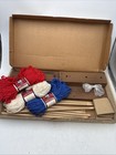 Vtg Morgan Inkle Loom Complete In Orig  Box W  3 New Skeins Of Yarn Weaving Vguc