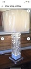 Vintage  Mid Century Modern Lucite   Acrylic Table Lamp
