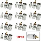 10-pack Pl259 Solder Connector Plug With Reducer For Rg8x Coaxial Coax Cable Us