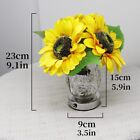 Sunflower Lamp Artificial Led Sunflower Flowers With Glass Vase Table Lamp Ni   