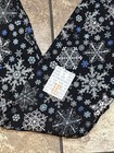 Nwt Lularoe Tall Curvy Tc    vintage    Christmas Snowflake Snow Leggings 