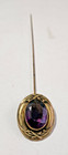 Beautiful Antique Victorian Amethyst Glass Hat Pin Stick Pin
