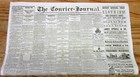 Rare Original 1875 Louisville Kentucky Newspaper 150 Years Old-w Illustrated Ads