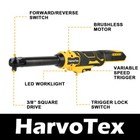 Extended Electric Cordless Ratchet Wrench For Dewalt 20v 3 8  65 Ft-lbs  88 Nm 