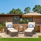 5pcs Outdoor Patio Furniture Set Outdoor Furniture Set Bistro Wicker Patio Set