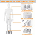 New Adjustable Full Body Male Mannequin     73  Display Form With Metal Base
