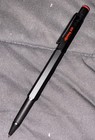 Original  1990s  Rotring 600 Rollerball Pen Matte Black Germany Knurled Vintage