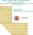 Reusable Beeswax Wraps 13 X 39 Inch Beeswax Wraps For Food Eco-friendly Sustaina